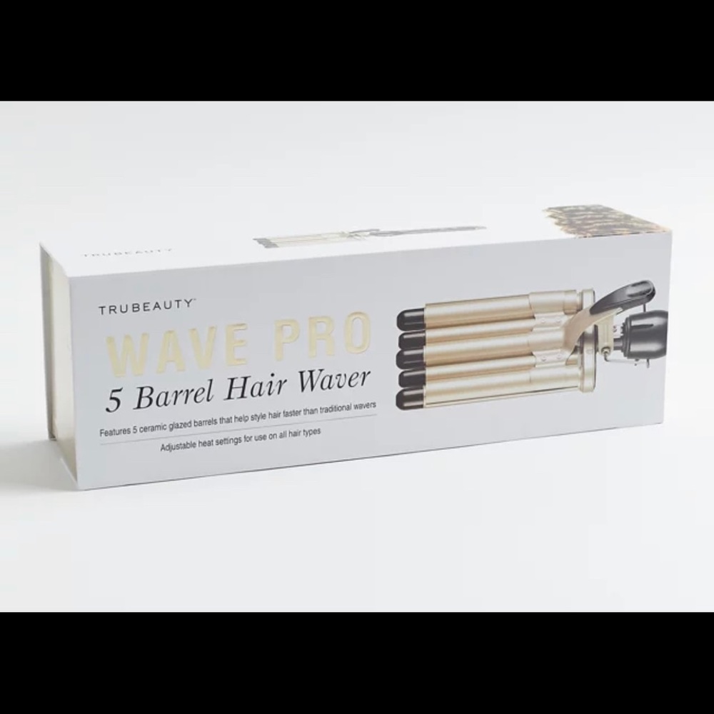 🔥 NIB TRUE BEAUTY WAVE PRO 5 BARREL HAIR WAVER MULTIPLE SETTINGS FAST AWESOME